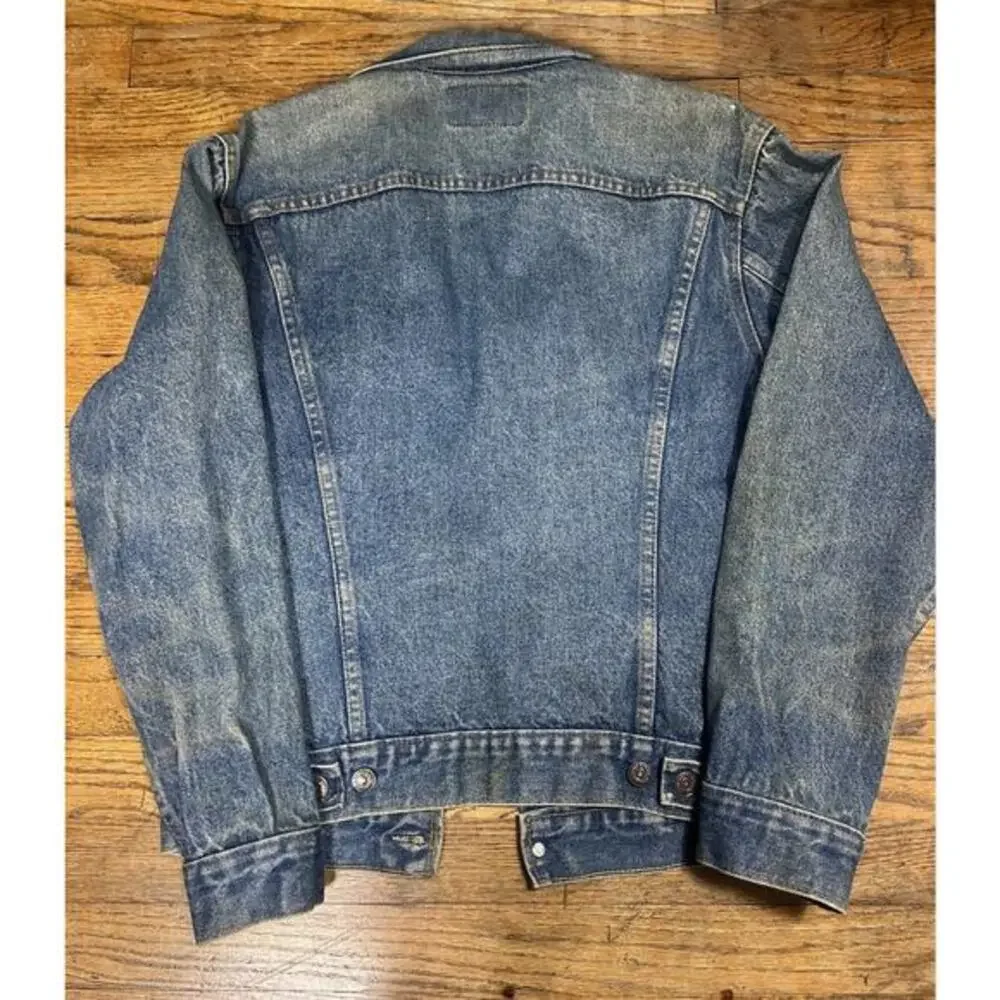 Vintage Men’s 36 Levi’s Trucker Denim Jacket Type III Brown Distressed Unwashed‎ - Picture 5 of 6